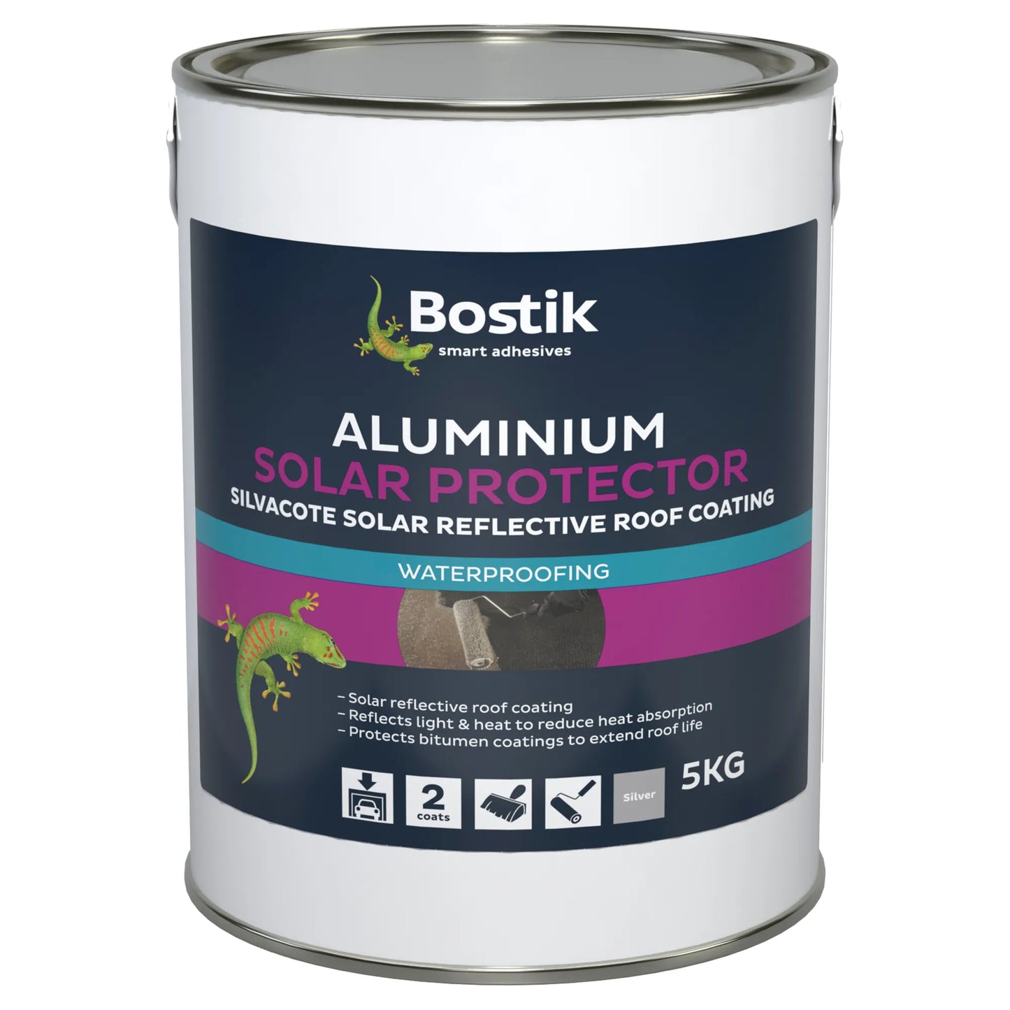 BOSTIK SILVACOTE ALUMINIUM PAINT 5L