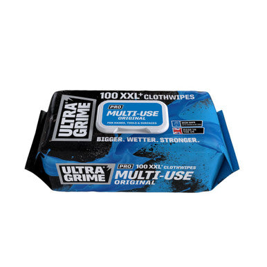 UltraGrime Pro Multi-Use Wipes XXL+ Clothwipes 100 Pack