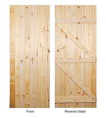 LEDGED/BRACED UTILITY DOOR