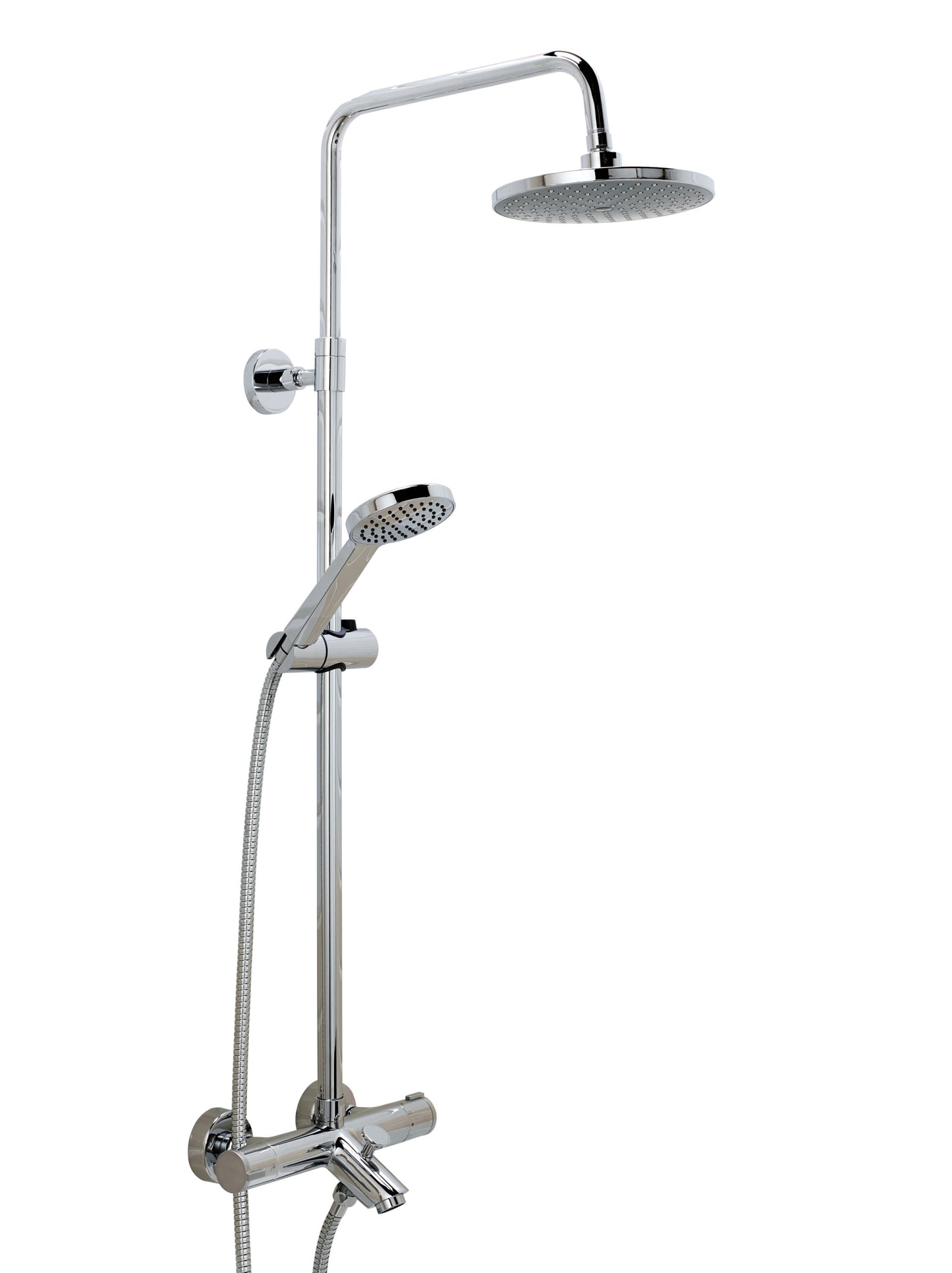 THERMOSTATIC SHOWER/BATH MIXER WITH RISER RIAL KIT