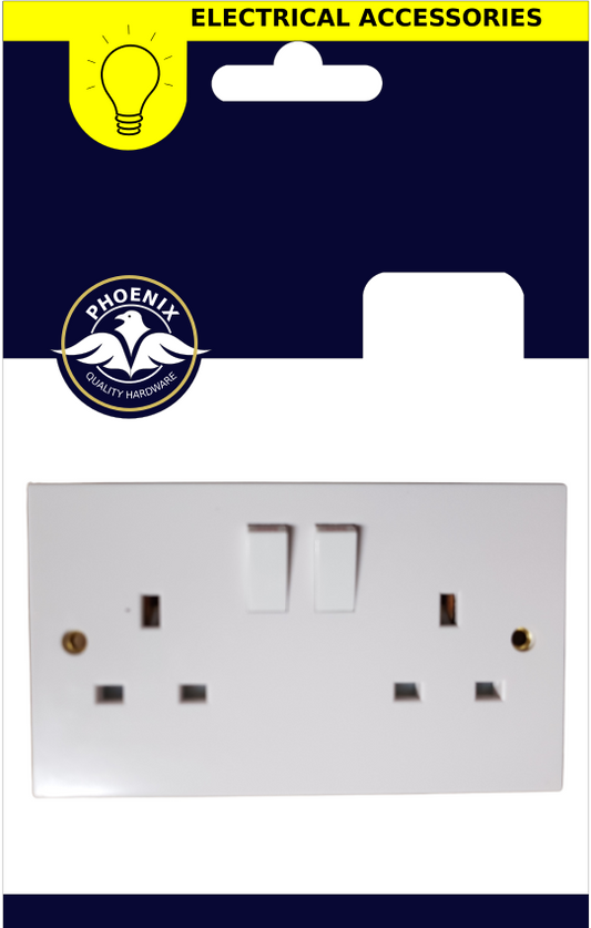 PHOENIX 2 GANG SOCKET SWITCHED