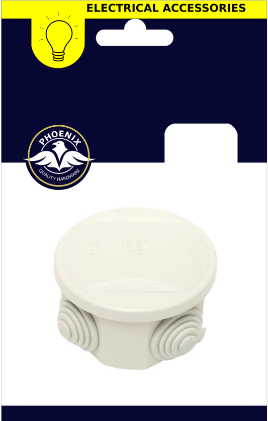 PHOENIX ROUND OUTDOOR JOINT BOX 75MM