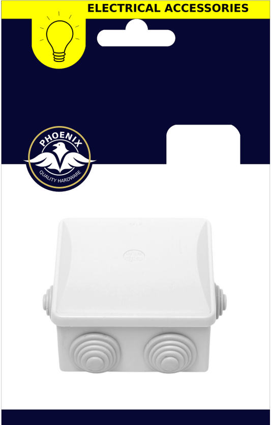 JUNCTION BOX 100MM SQUARE IP65
