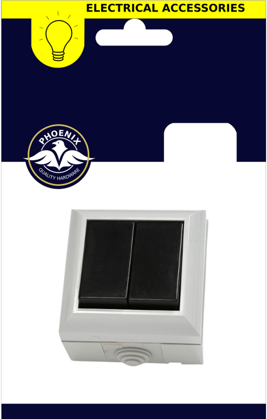 PHOENIX 2 GANG DAMP PROOF SWITCH