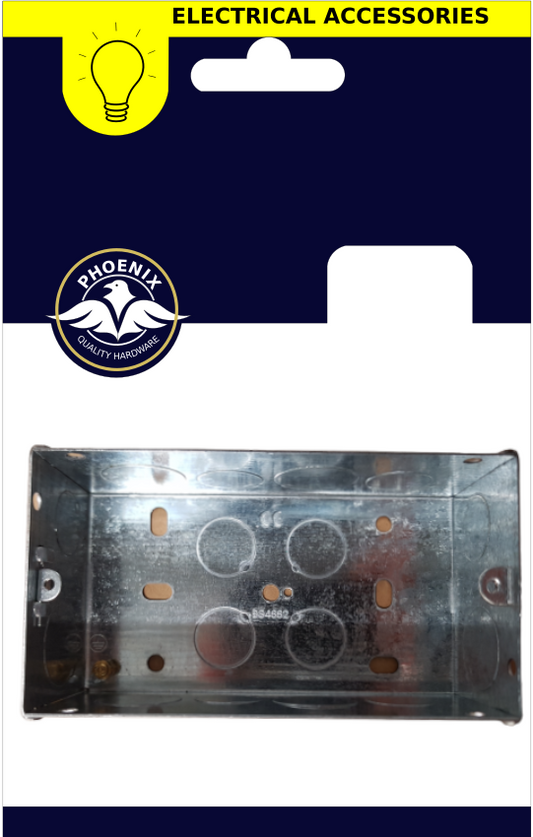 PHOENIX 47MM DOUBLE METAL FLUSH BOX