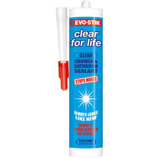 Evo-Stik Clear for Life Shower/Bath Sealant C20
