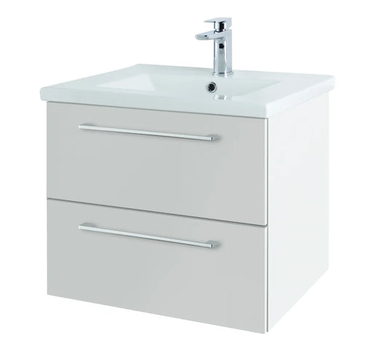 Cesena 500mm Wall Hung Twin Drawer Unit