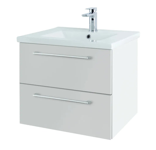 Cesena 600mm Wall Hung Twin Drawer Unit
