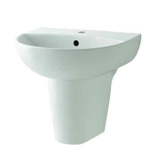 Boston 500mm Basin 1TH with Full Pedestal