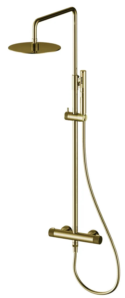 ERLA BRUSHED BRASS SHOWER VALVE WITH RISER