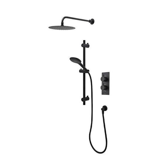Merit Dual Function Concealed Shower System - Black