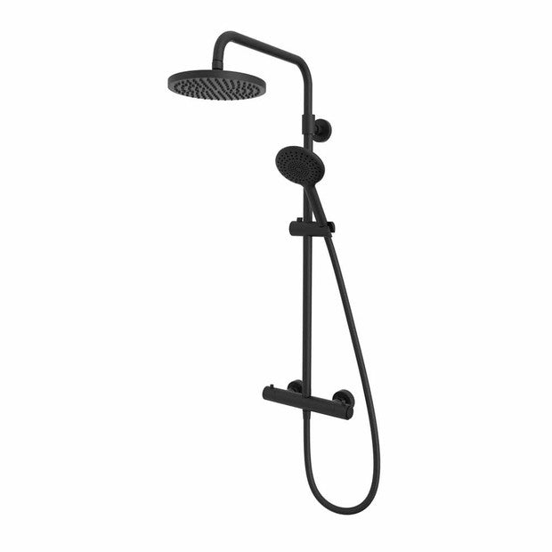 Merit Push Button  Shower System - Black