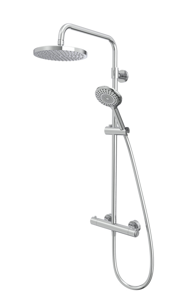 Merit Push Button  Shower System - Chrome
