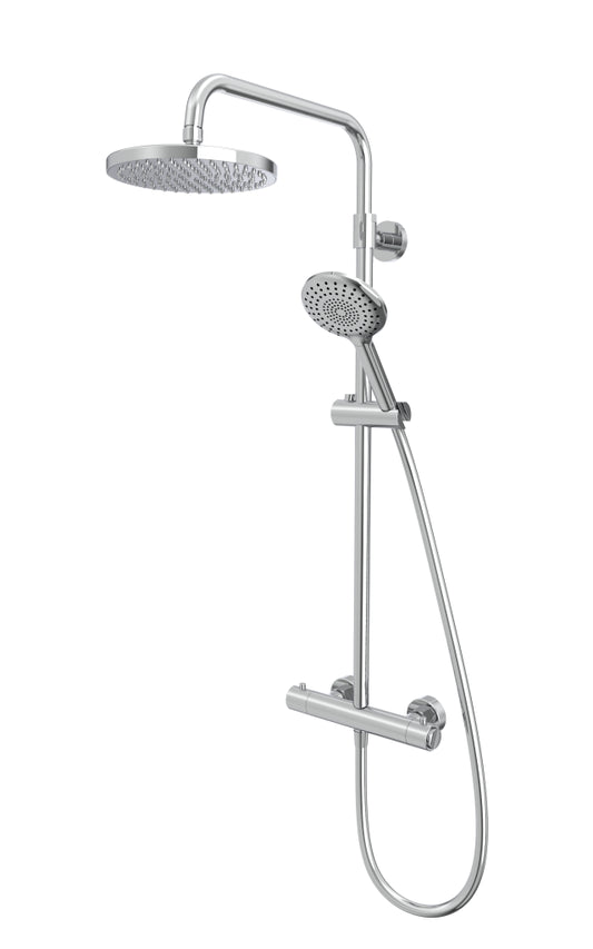 Merit Push Button  Shower System - Chrome