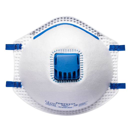 Portwest Valved Dust Mist Mask Respirator (Pk10)