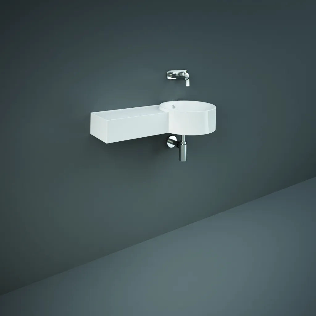 Petit LEFT/RIGHT Ledge Round Wash Basin 0TH