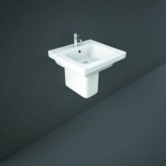 Resort 50cm Basin 1TH with Full Pedestal
