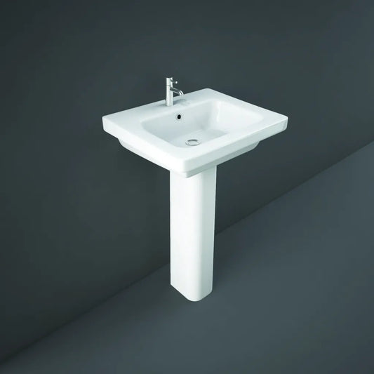 Resort 55cm Basin 1TH with Semi Pedestal