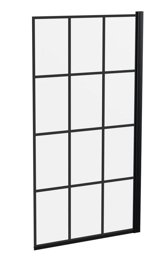 Sorento Matt Black Bath Screen