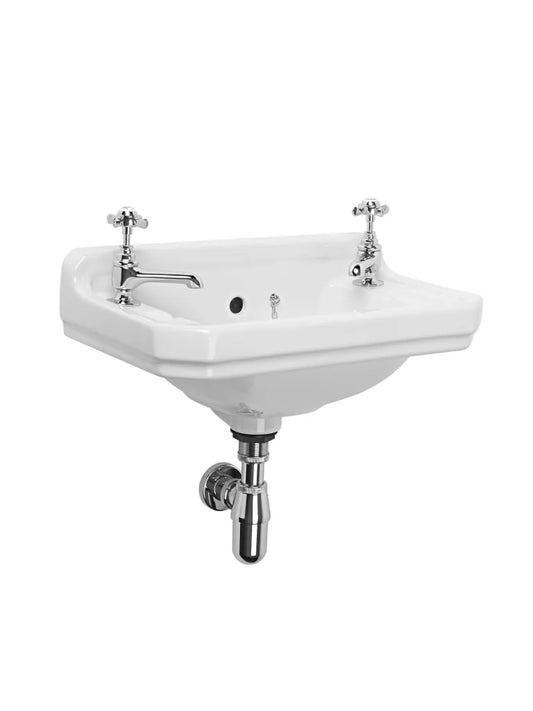 Vitoria 500mm 2TH Cloakroom Basin Only