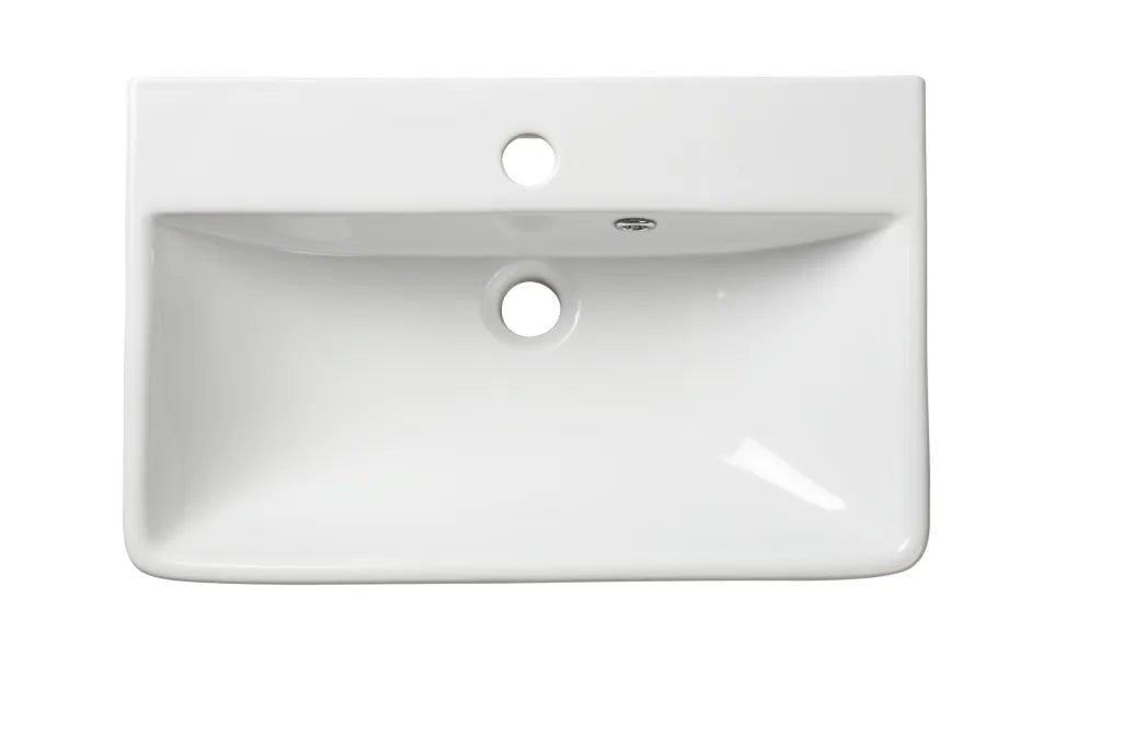 Aerial - Thin Edge 560mm Semi-Countertop Basin Standard Depth – ABS ...