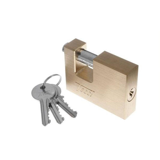 TESSI 70MM BRASS PADLOCK