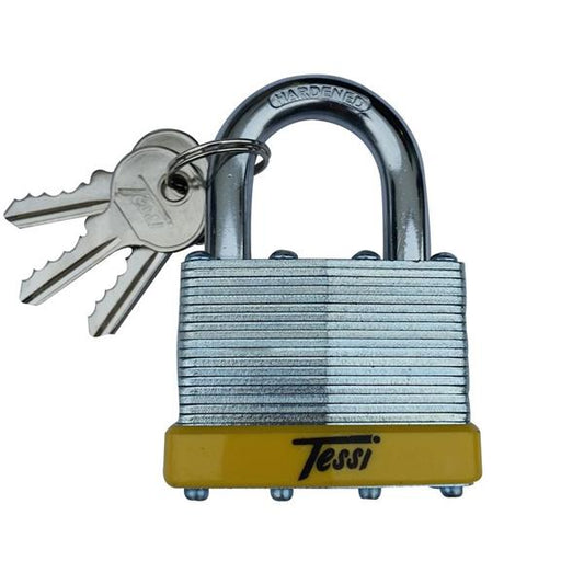 TESSI LAMINATED STEEL PADLOCK 50MM