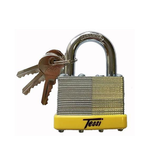 TESSI LAMINATED STEEL PADLOCK 65MM