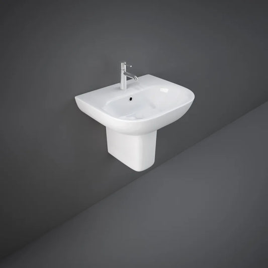 Tonique 55cm Basin 1TH with Full Pedestal