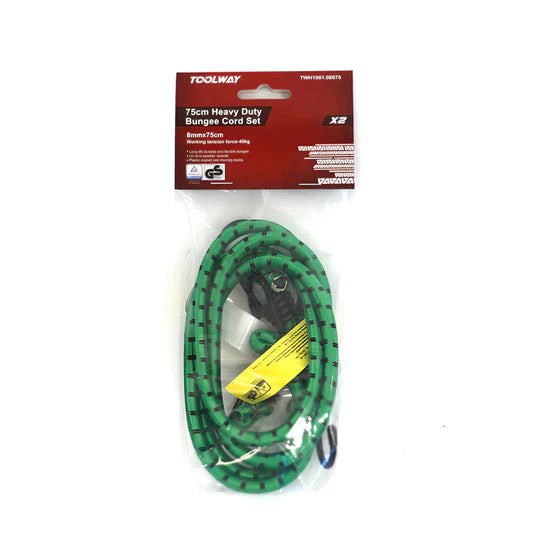 TOOLWAY 750MM GREEN BUNGEE STRAP