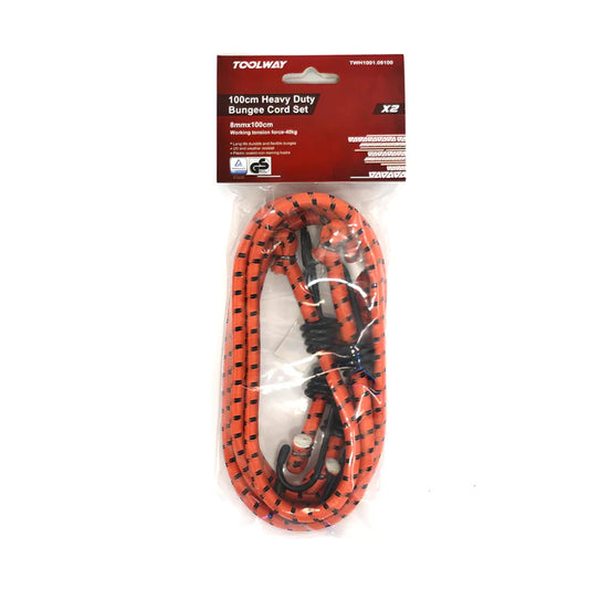 TOOLWAY 1000MM ORANGE BUNGEE STRAP
