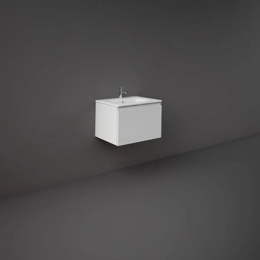 Joy Uno 600mm Wall Hung Unit Pure White