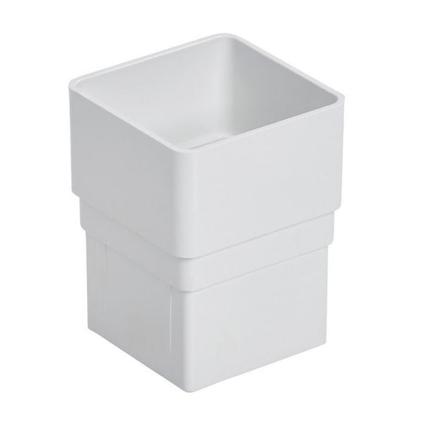 Square Pvc Connectors WHITE PVC SQUARE DOWNPIPE CONNECTOR – ABS BUILDING AND DIY STORE