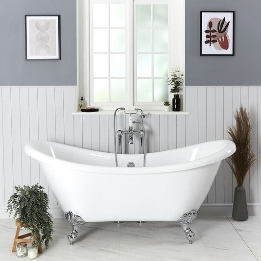 DOUBLE SLIPPER Freestanding  Double Ended Bath