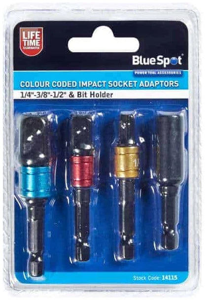 BLUESPOT 4PCE IMPACT SOCKET ADAPTORS