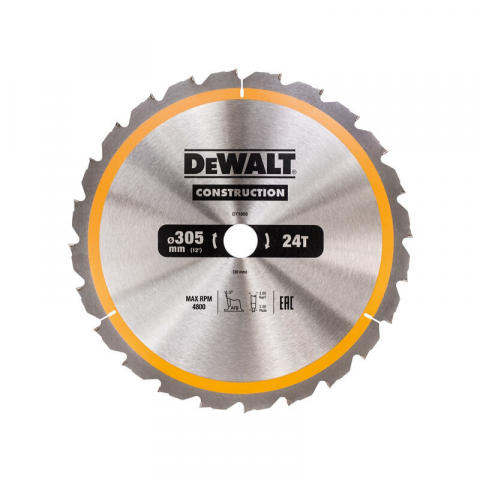 DeWalt DT1958QZ Construction Circular Saw Blade 305 x 30 24T