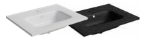 Joy cermaic basin black/white