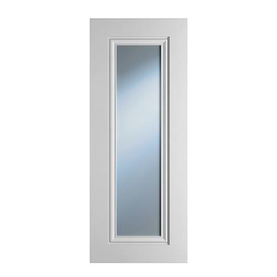 CHARLESTON 1P CLEAR GLASS WHITE PRIMED DOOR