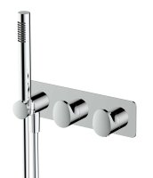 PORTOFINO Thermostatic Dual Outlet Horizontal Concealed Valve Including Shower Kit