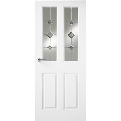 HUDSON WHITE PRIMED DOOR GATSBY GLASS