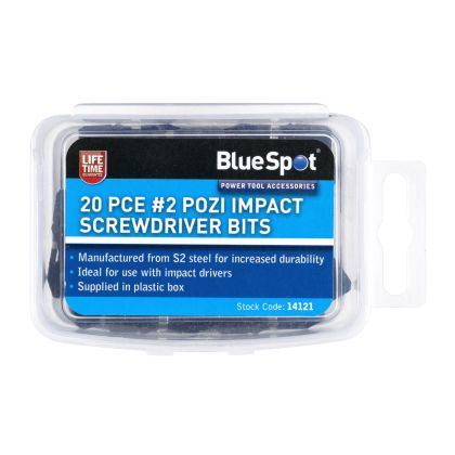 BLUESPOT PZ2 IMPACT BIT SET (20)