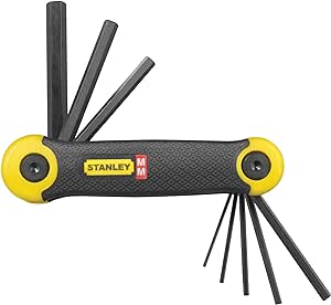 Stanley 8pc met folding hex key