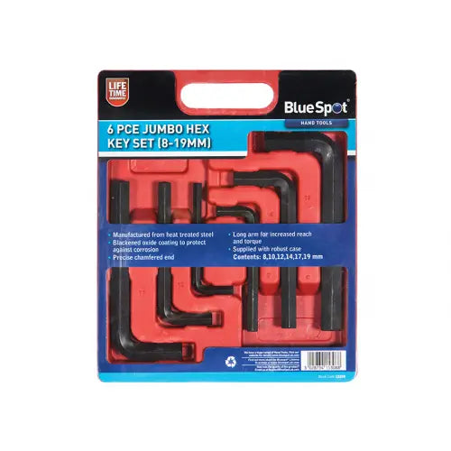 BLUESPOT JUMBO 6 PIECE HEX KEY SET