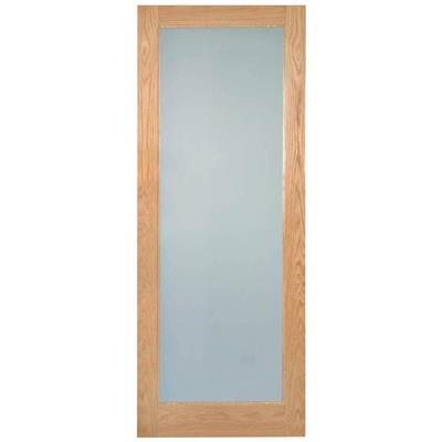 RUSHMORE LAMSAFE GLAZED OAK DOOR PRE-FIN