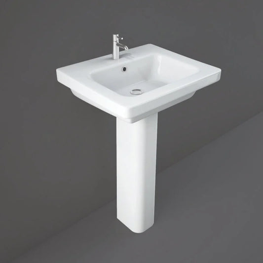 Resort 55cm Basin 1TH with Full Pedestal