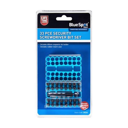 BLUESPOT 33 PCE SECURITY BIT SET