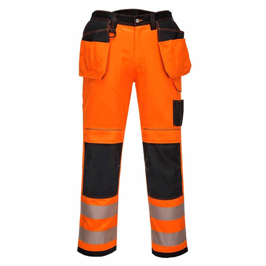 Portwest Hi Vis Work Trouser T501 [Includes Free Kneepads]