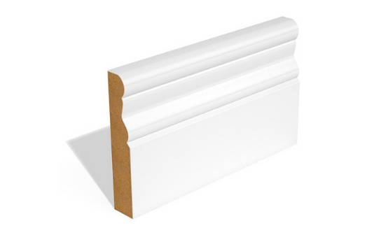Primed Ogee MDF Skirting 144mm x 18mm x 5.49 mtr [SAM10]